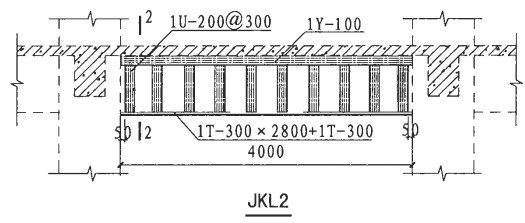 碳纤维加固梁底平面